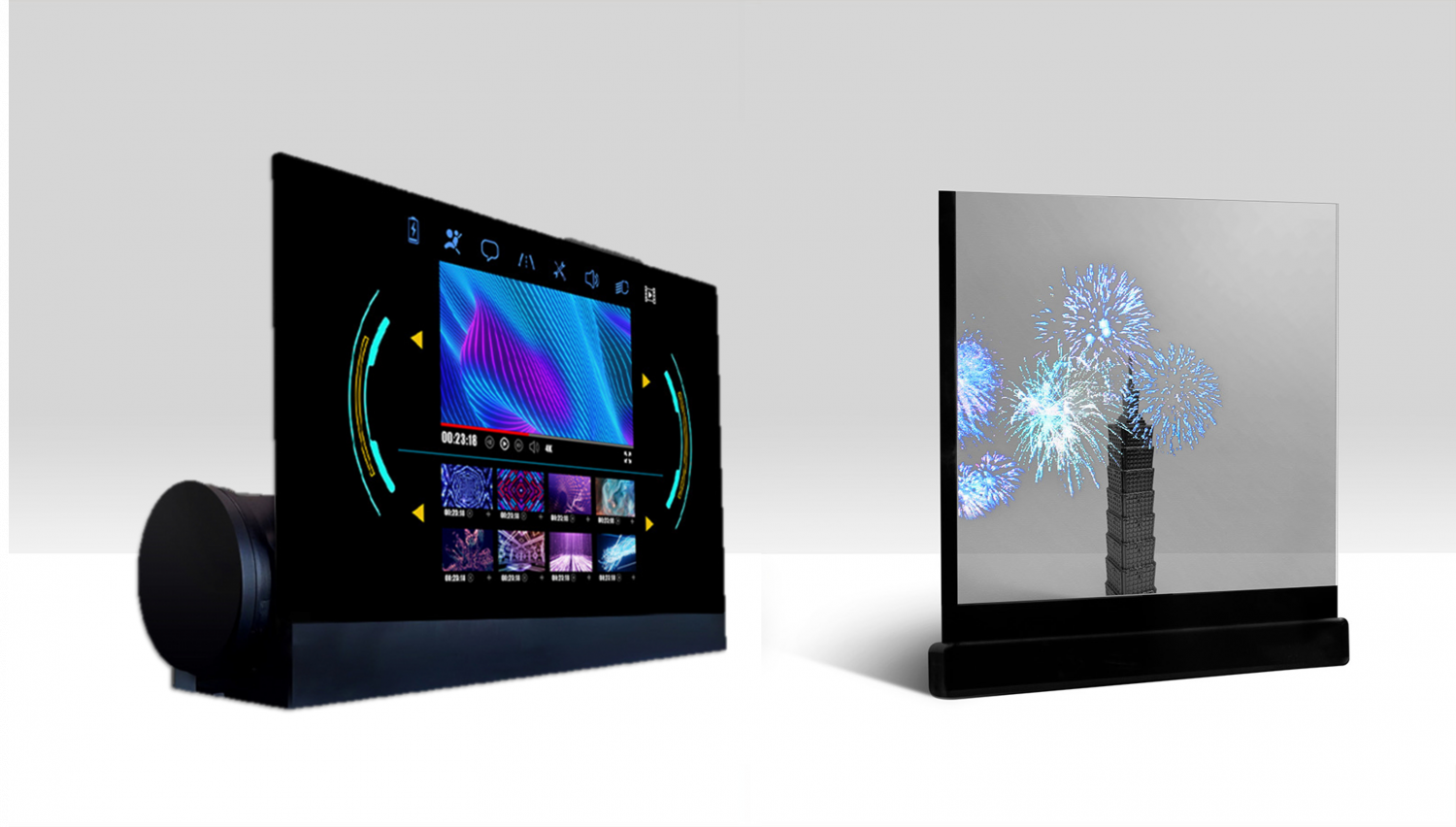 可卷式、折迭性、高透明